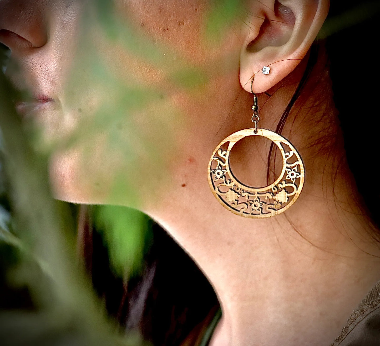 Salmonberry Hoops - Earrings