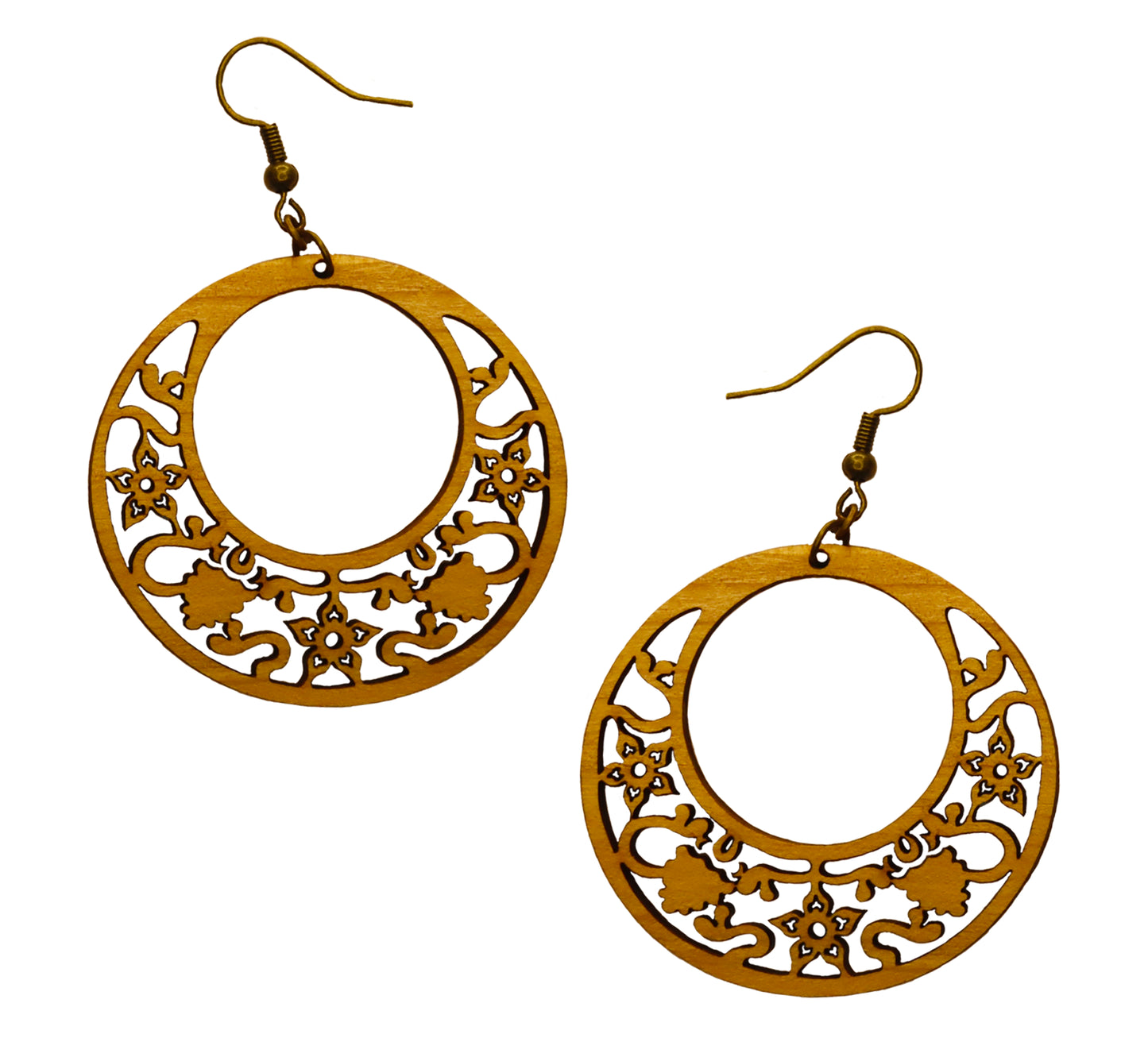 Salmonberry Hoops - Earrings